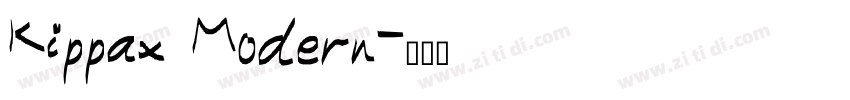 Kippax Modern字体转换